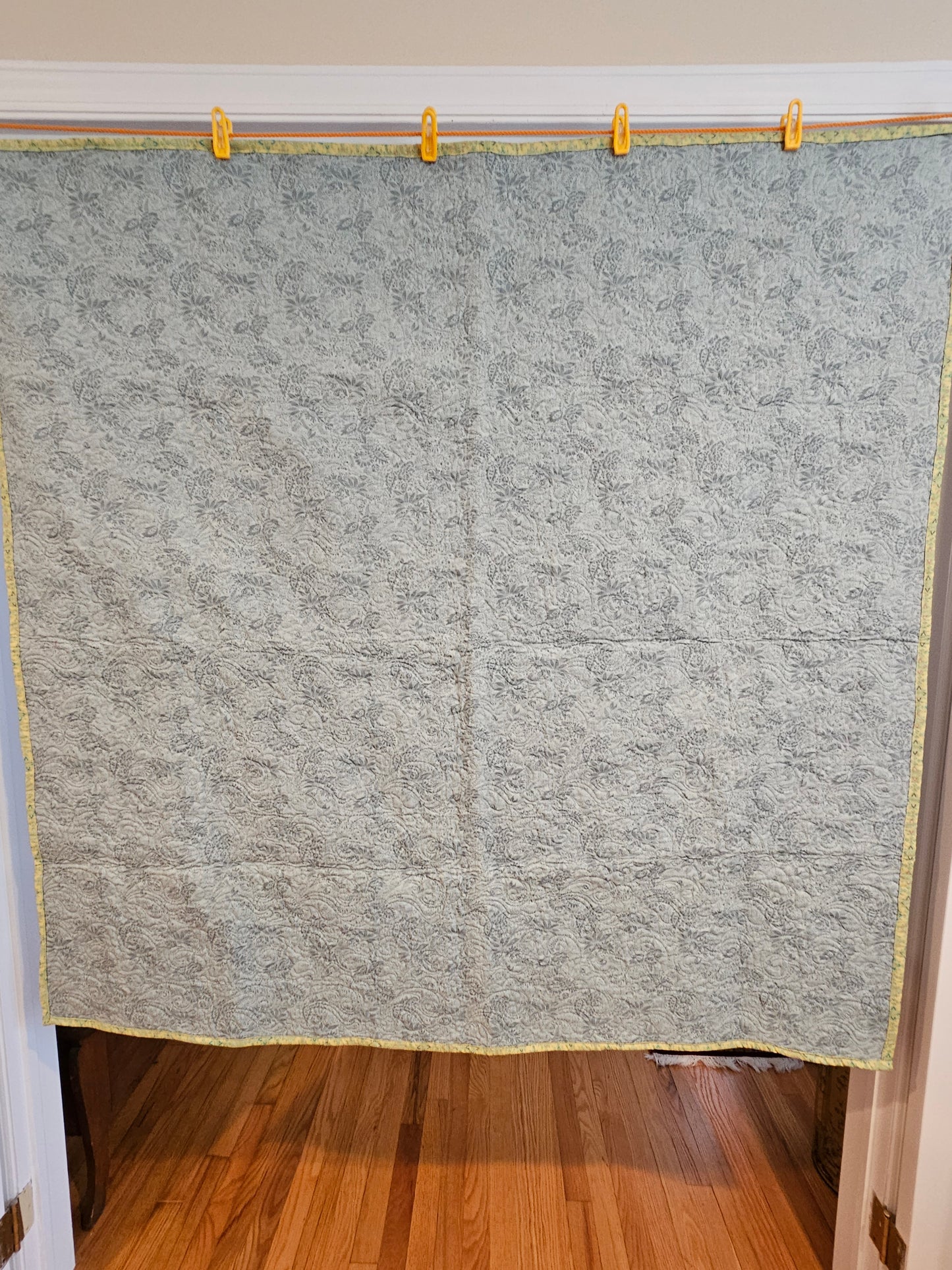Blue back with yellow binding
