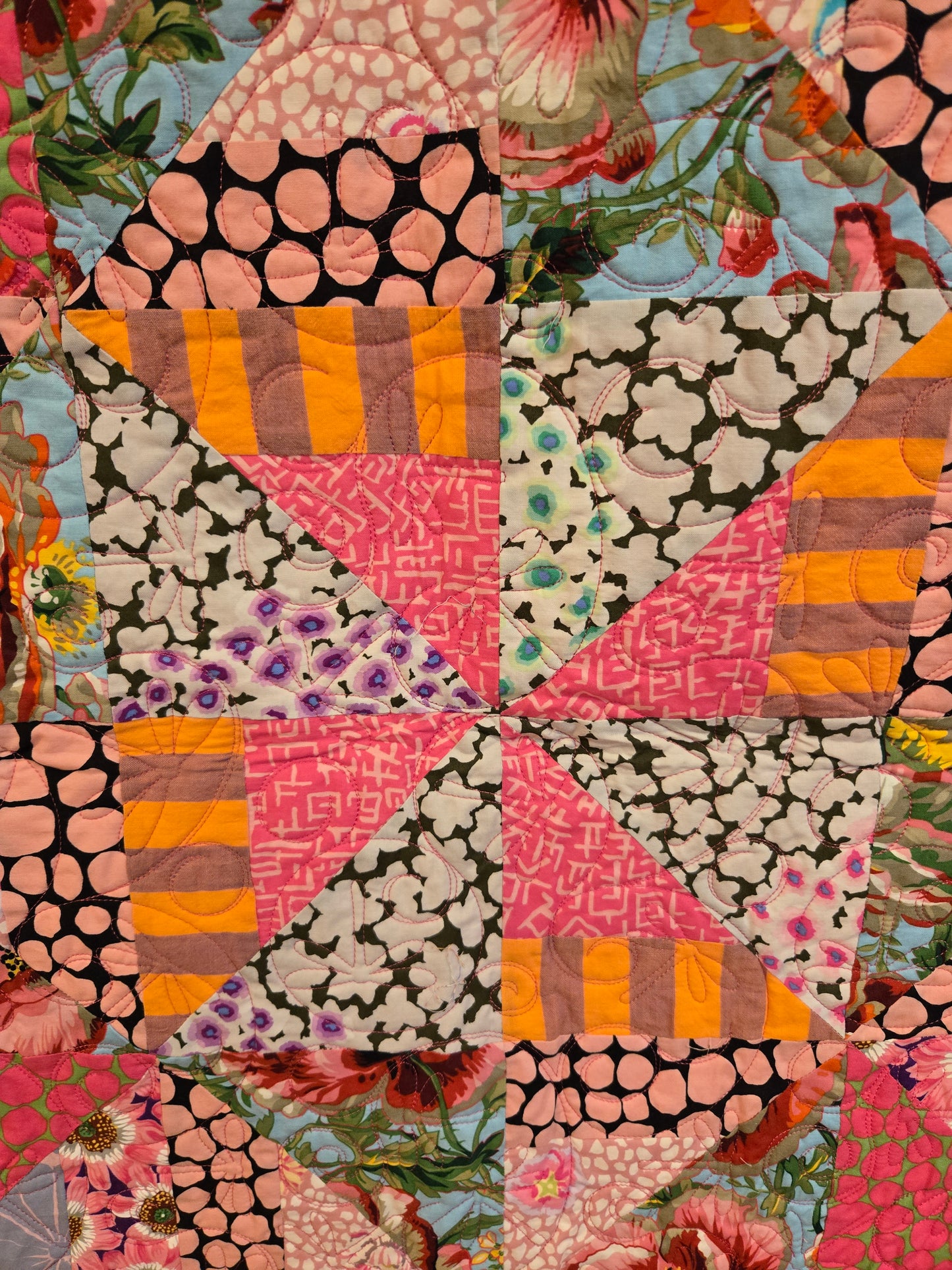 Close up of the center fly wheel