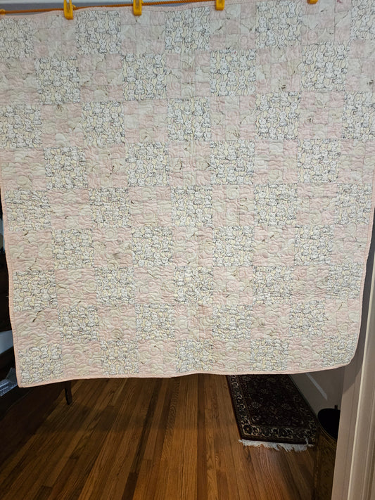 The entire bunnie and 9 patch quilt